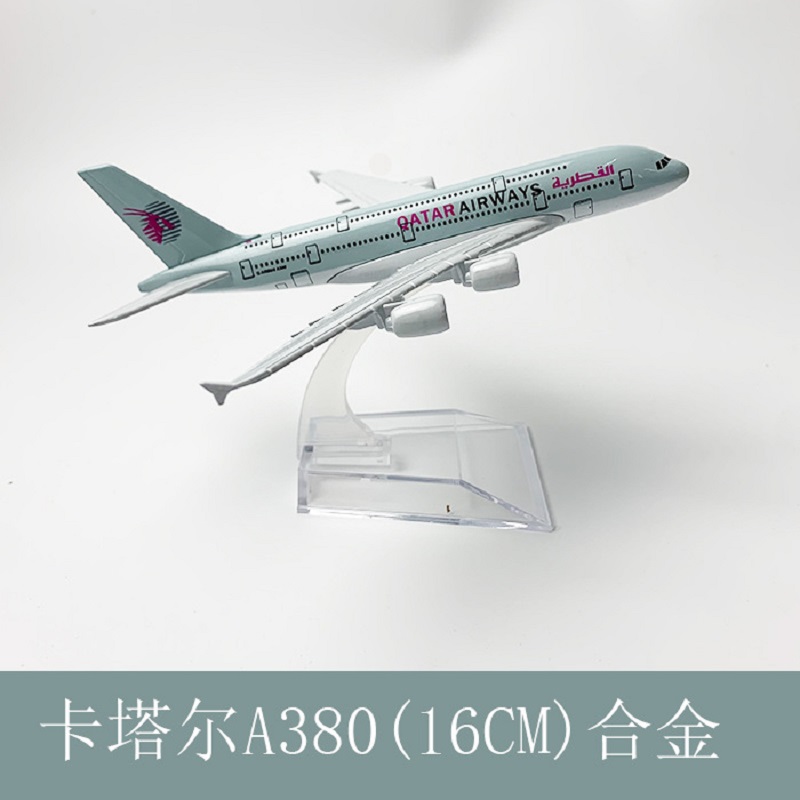 Model Kit Aircraft - 16cm 1/400 Maßstab Qatar Airways A380