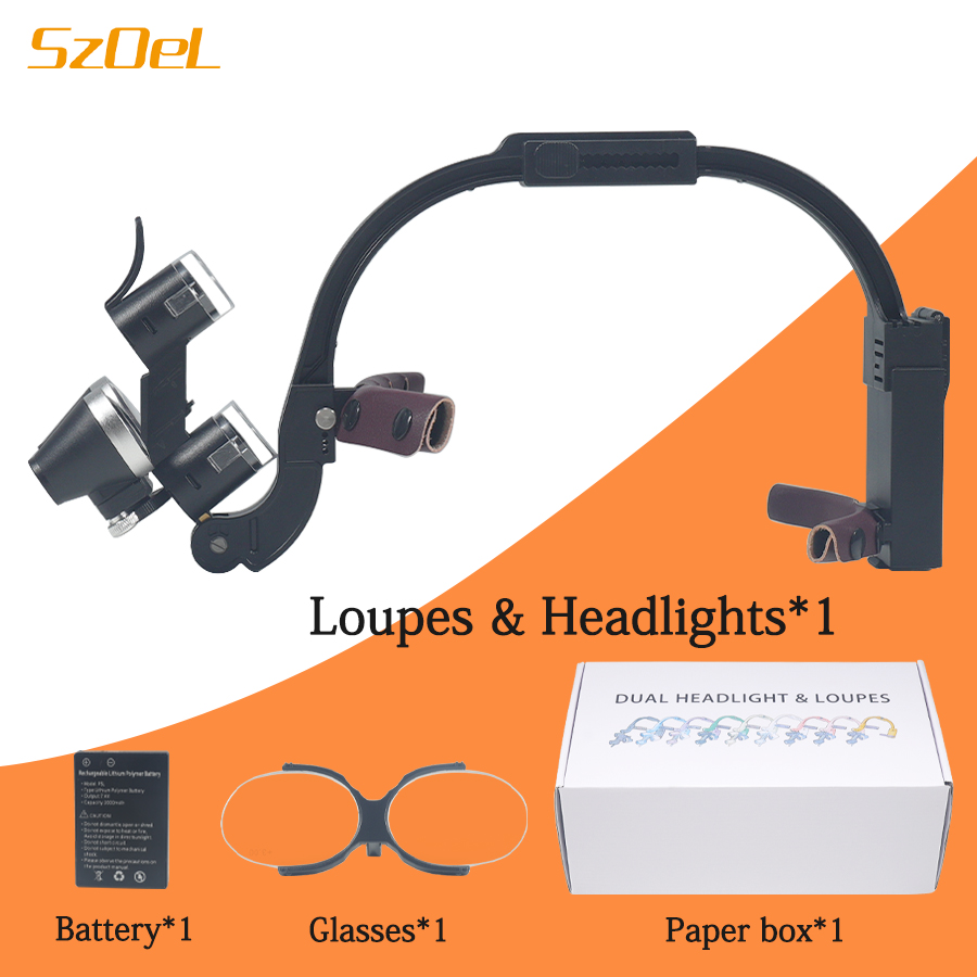 Magnifier With Light - 2,5 x/3,5 x Zahn fernglas Lupe