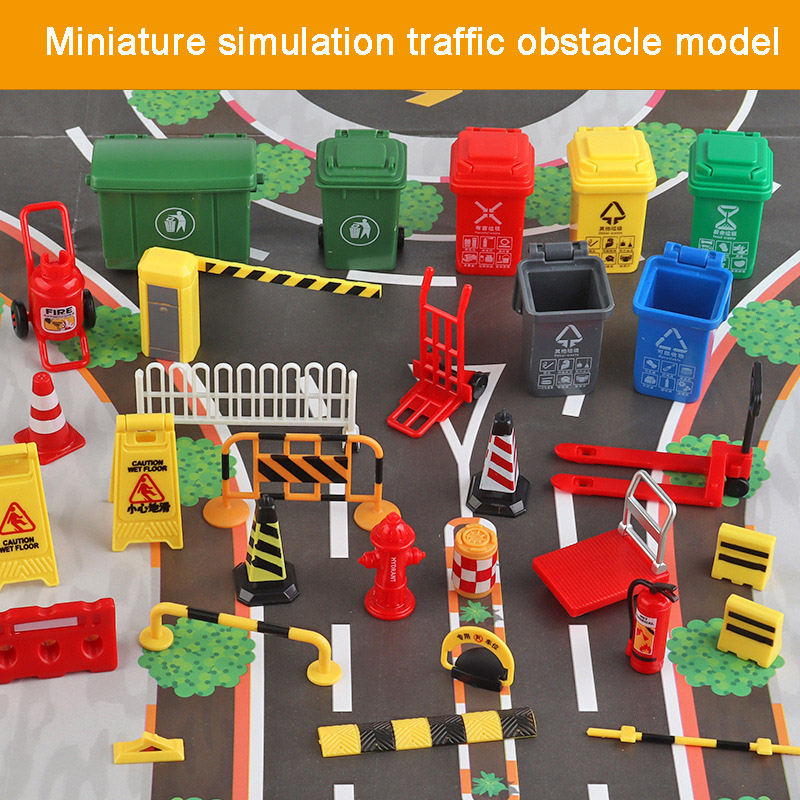 Model Kit Runner - Miniatur Simulation Verkehrshindeln Modell Requisiten Straße