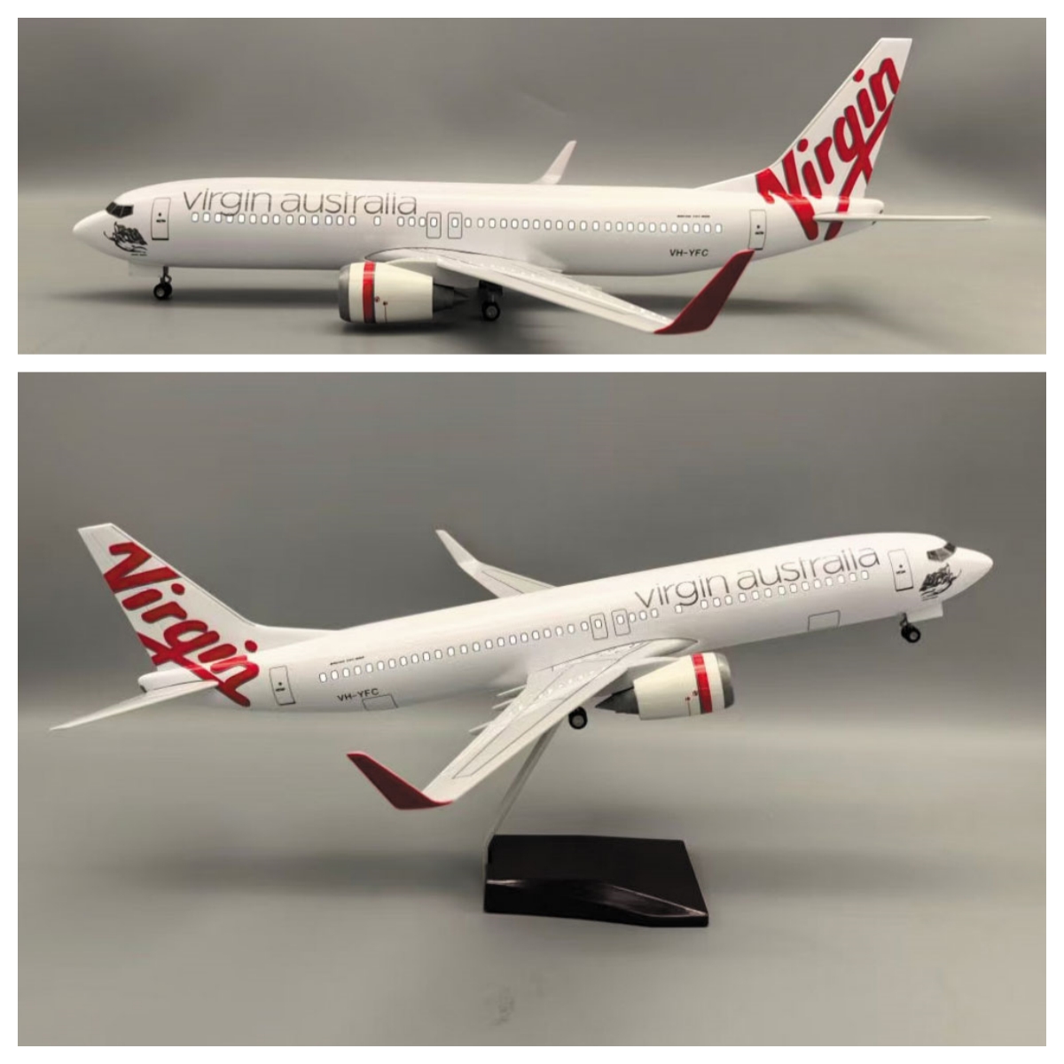 Model Kit Medabots - 47 cm Flugzeugmodellbausätze B737-800 Virgin Australia