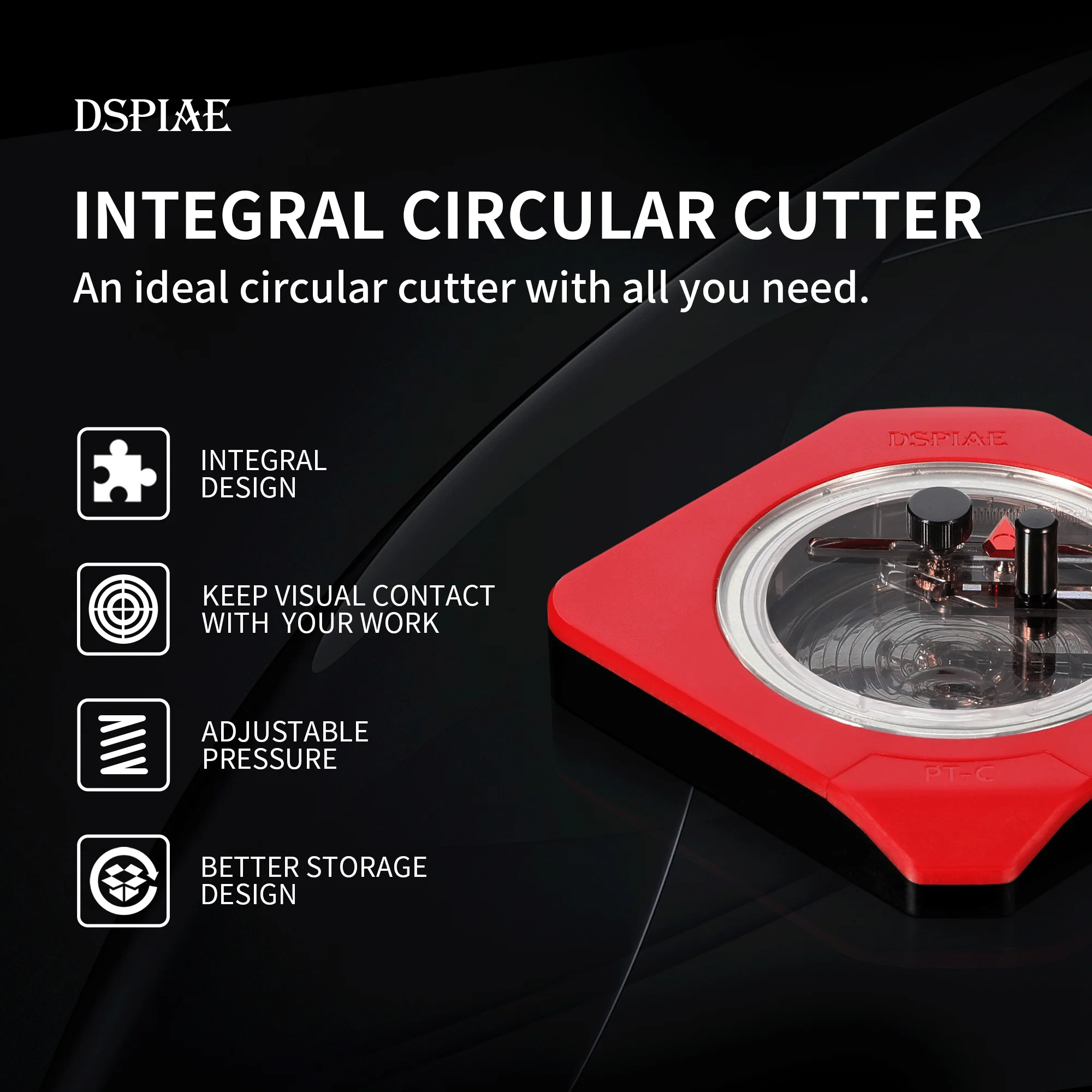 Model Kit Cutter - Neuer DSPIAE PT-C Integral-Rundschneider für 1-50