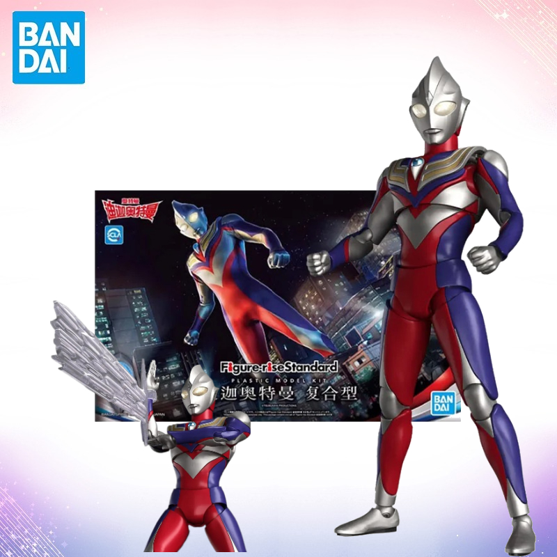 Model Kit Ultraman Tiga - Bandai Original Originalverpackte Figur Ultraman Modellbausatz