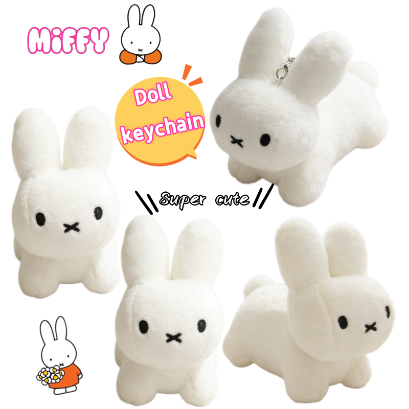 Model Kit Girl - Miffy Kaninchen-Puppen-Taschenanhänger, Cartoon-Stil, niedliche, hochwertige Desktop-Puppe,