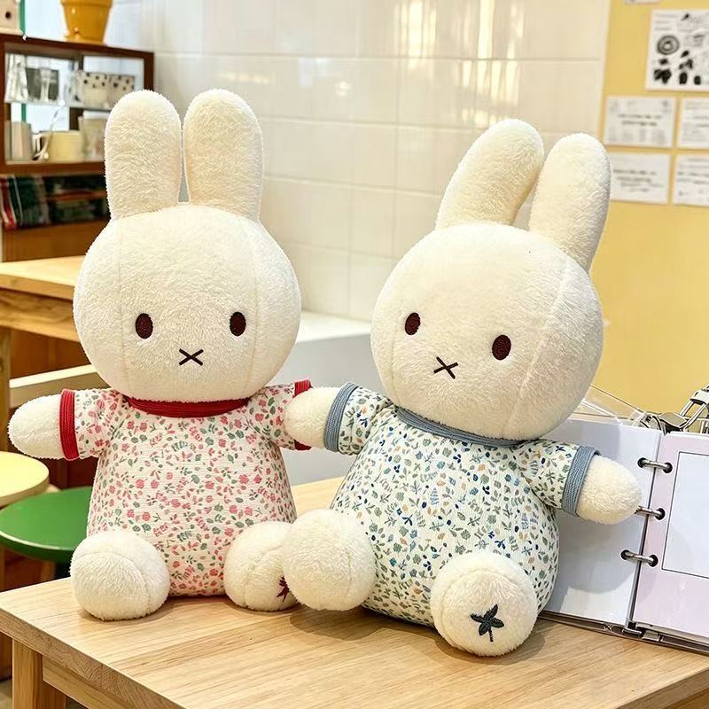 Model Kit Game - 30cm Niedliches Miffy Kaninchen Blumen-Plüschtier Anime-Peripherie
