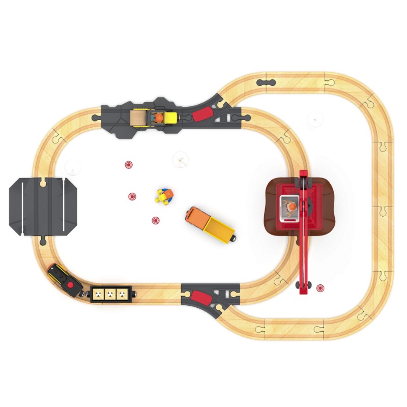 Eisenbahnschienen-Set aus Holz – Model Kit Runner Bewertung und Preis