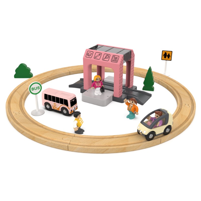 Eisenbahnschienen-Set aus Holz – Model Kit Runner Bewertung und Preis