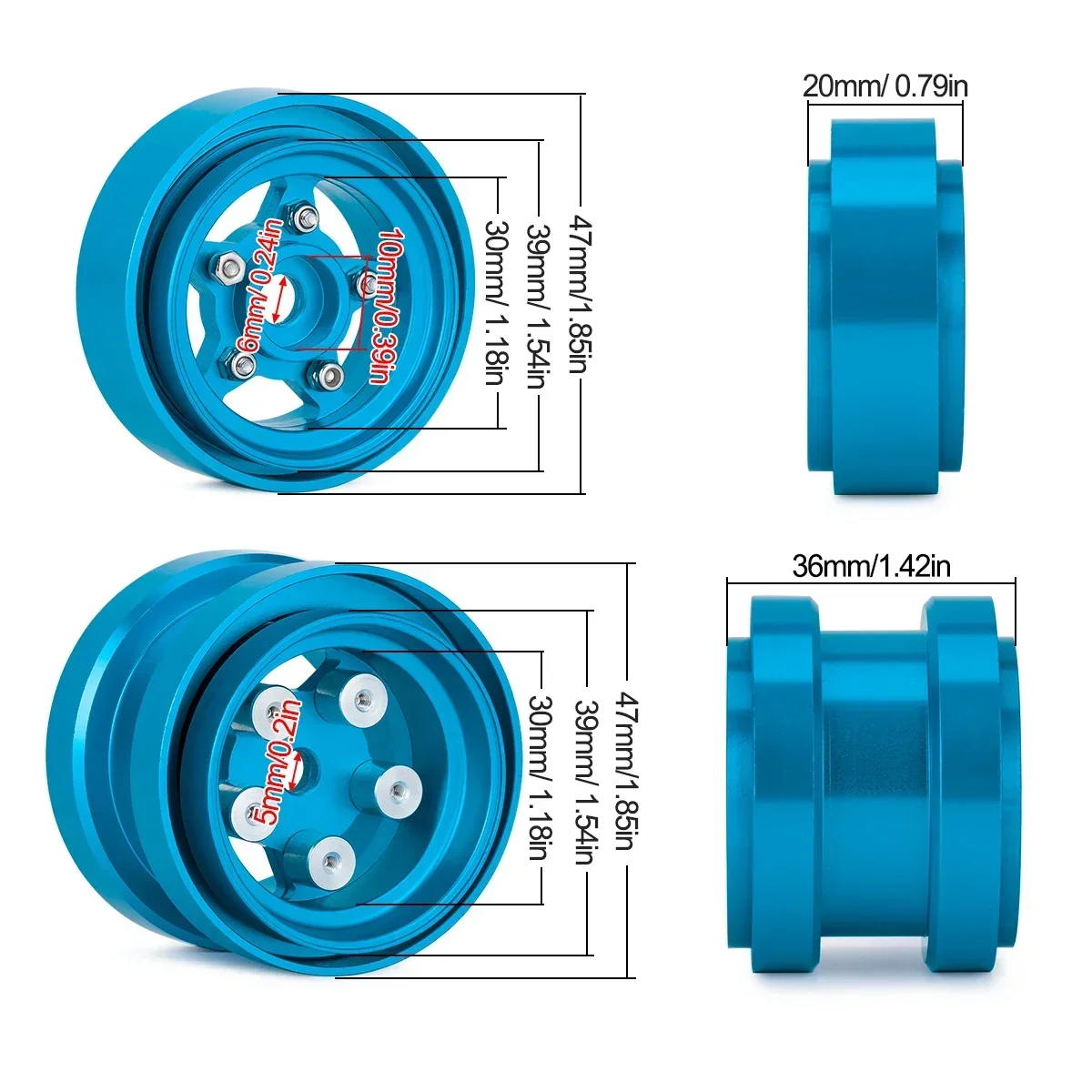 Aluminium Beadlock Wheels für  – Model Kit Tamiya Bewertung und Preis